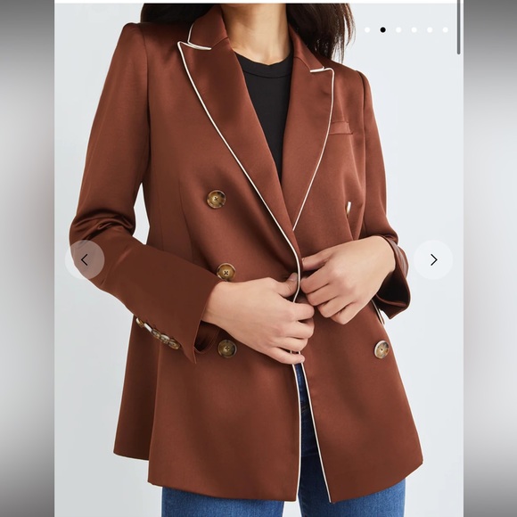 NWT VERONICA BEARD ROCHE SATIN DICKEY JACKET - Picture 6 of 8